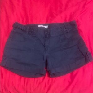 Navy Cotton Cuffed Shorts | Casualwoman Tex | Size 42 | Classic Summer Staple